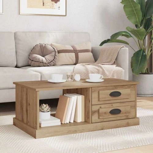Wooden coffee table - with, 2