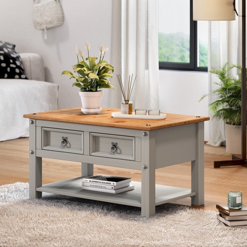 Corona coffee table grey wax - wax, 2