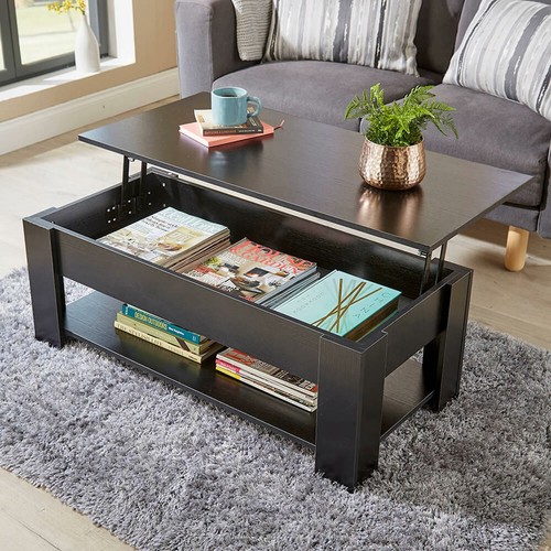 Wooden coffee table with - wooden,