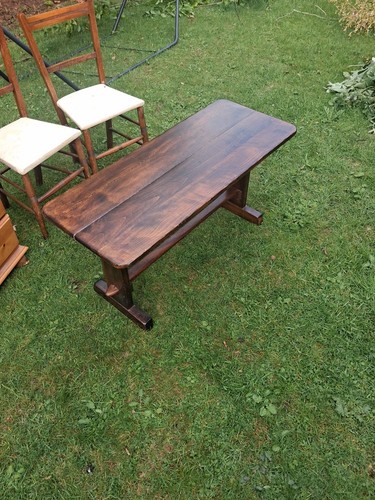 Vintage wooden coffee table - wooden,