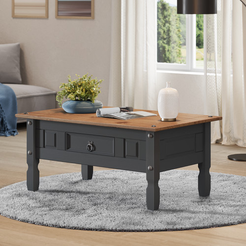 Corona coffee table - table, charcoal