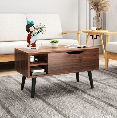 Wooden coffee table with - wooden,
