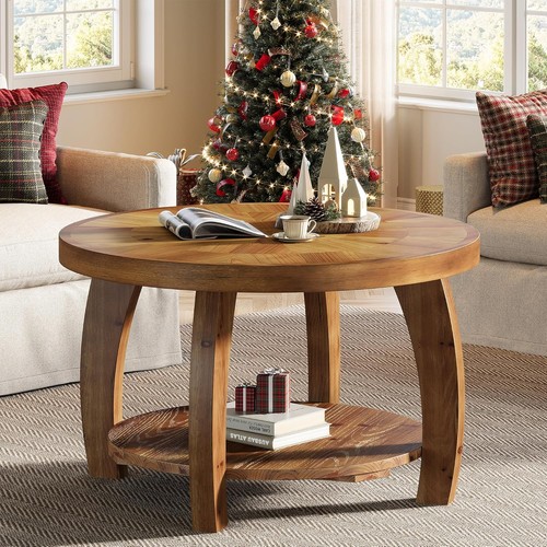Solid wood round - wood, table