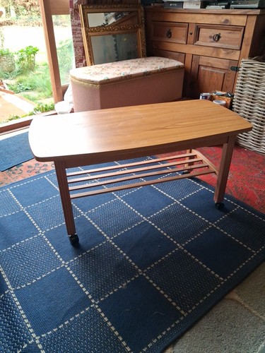 Vintage wooden coffee table - vintage,